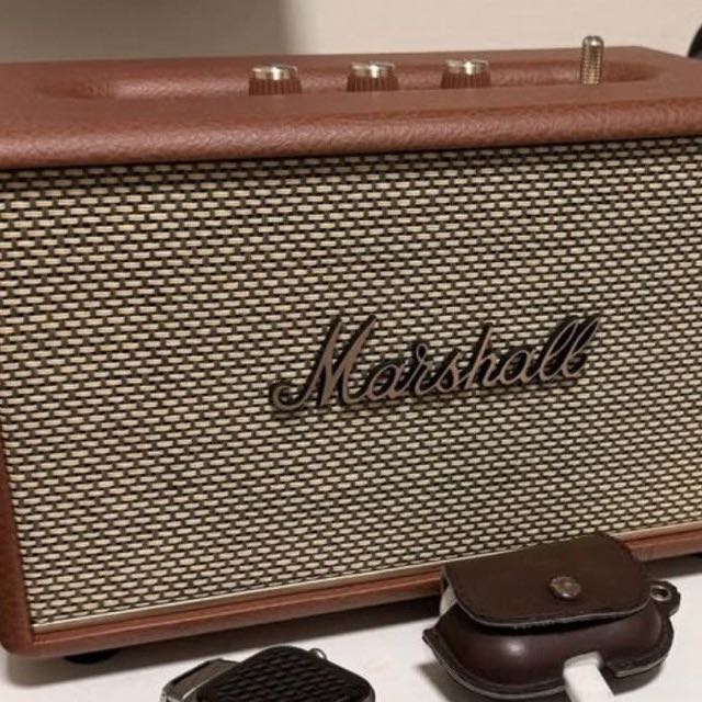 Marshall 攜帶式藍牙音響 咖啡色